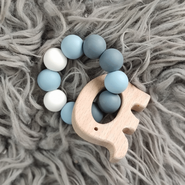 elephant wooden teether
