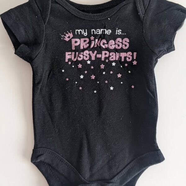 "Princess Fussy Pants" Baby Romper