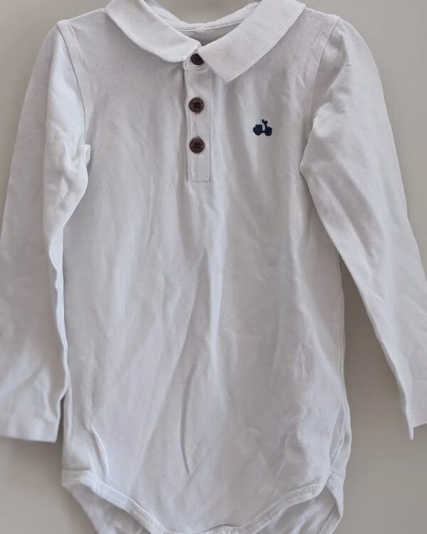 Collared long-sleeved shirt