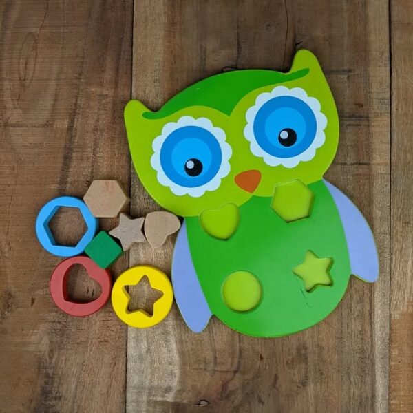 Wooden Owl Shape Sorter