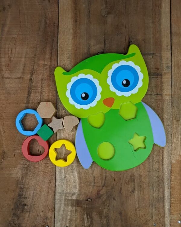 Wooden Owl Shape Sorter