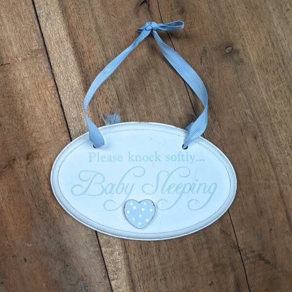 "Baby Sleeping" Door Sign