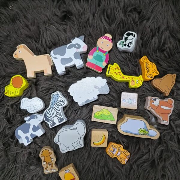 Wooden Farm Pretend Play Set