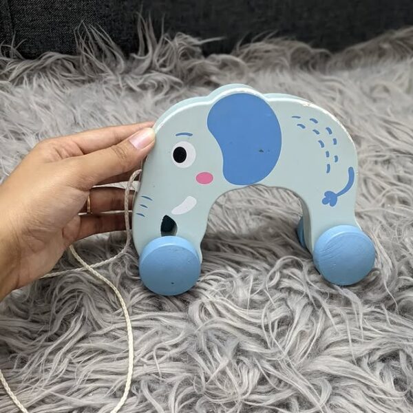 Wooden Pull-Along Elephant