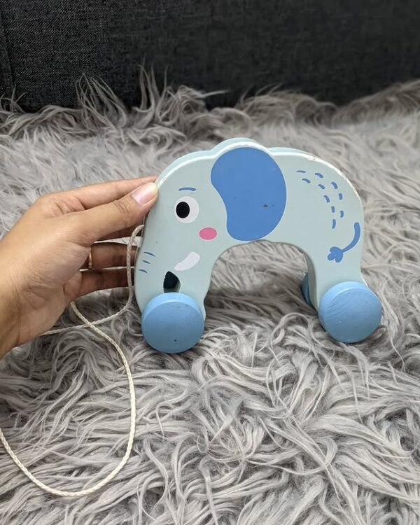 Wooden Pull-Along Elephant