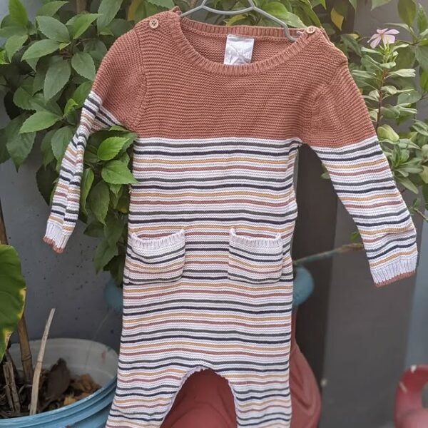 Seed Heritage Striped Knit Jumpsuit