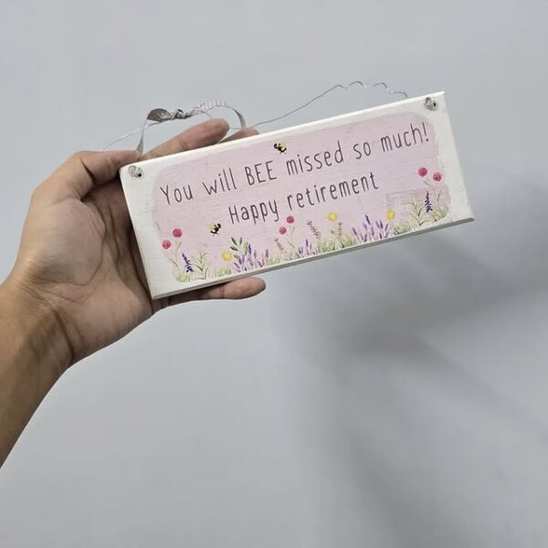 Wooden Retirement Plaque