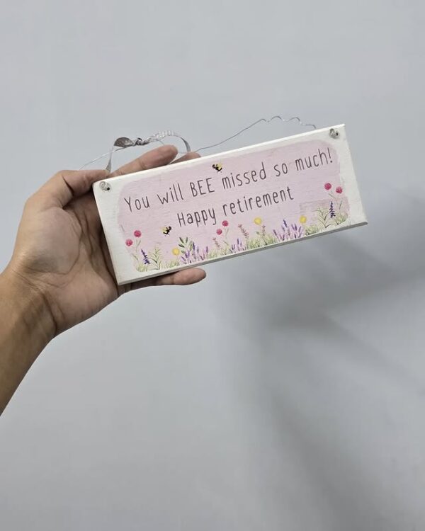 Wooden Retirement Plaque