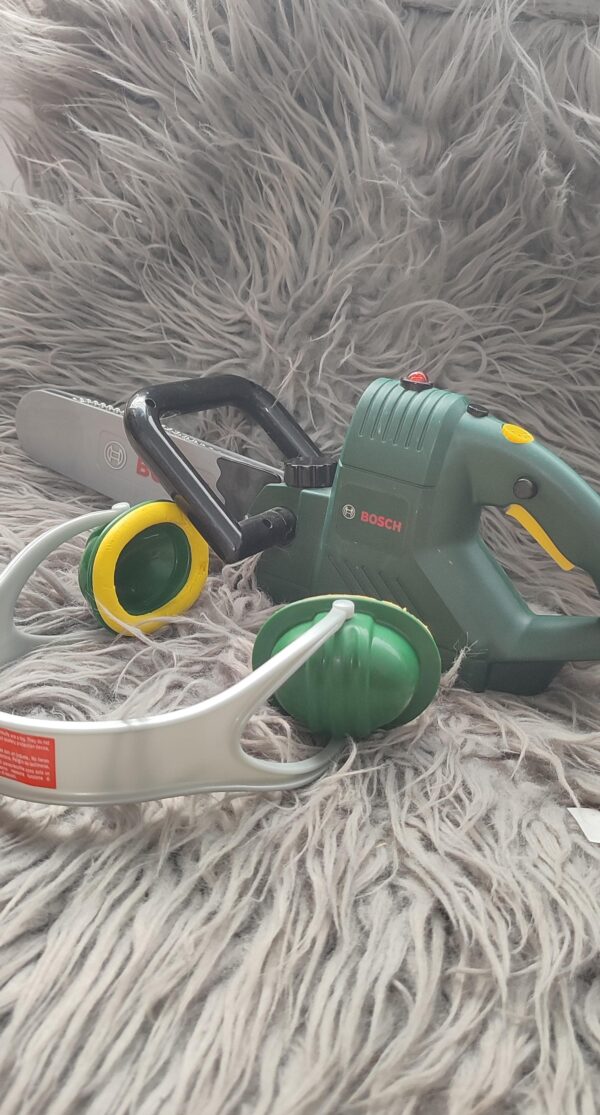 Bosch toy chainsaw.