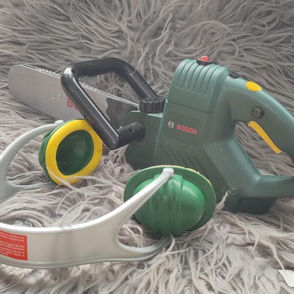 Bosch toy chainsaw.