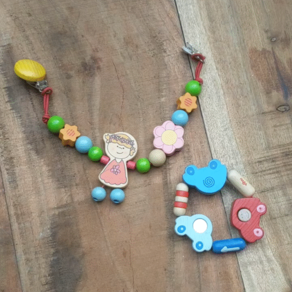 Pacifier holder + teether