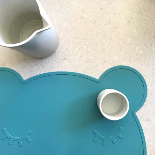 Bear Placemat Blue (silicone placemat)