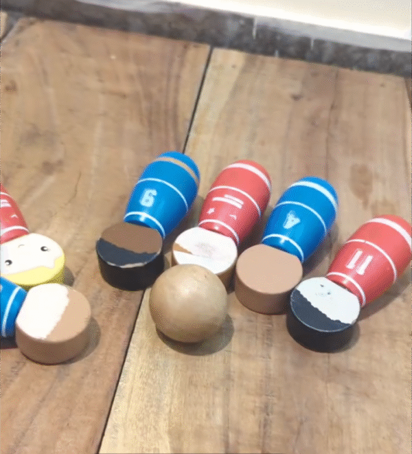 Wooden bowling set - Image 2