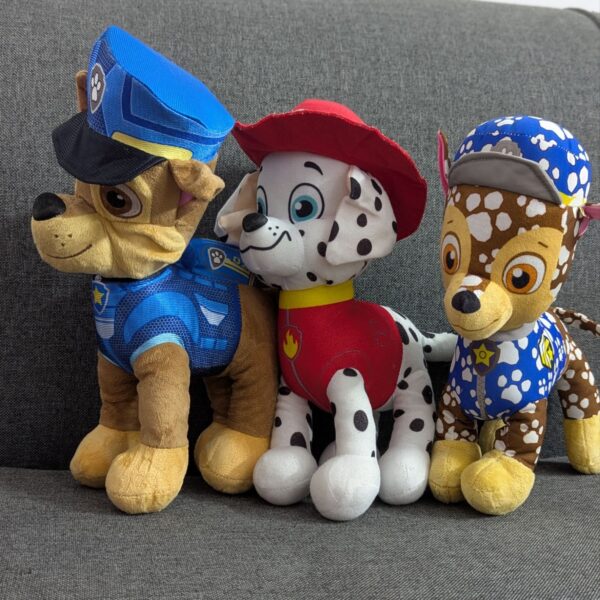 Paw patrol plushies set of 3